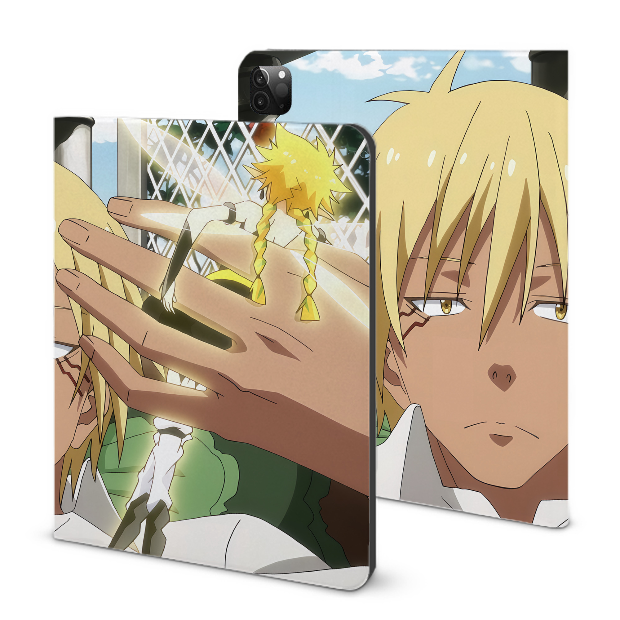 （画像用） 転スラ Regarding Reincarnated to Slime IPadケース ペンホルダー付き ブックスタイルデザイン
